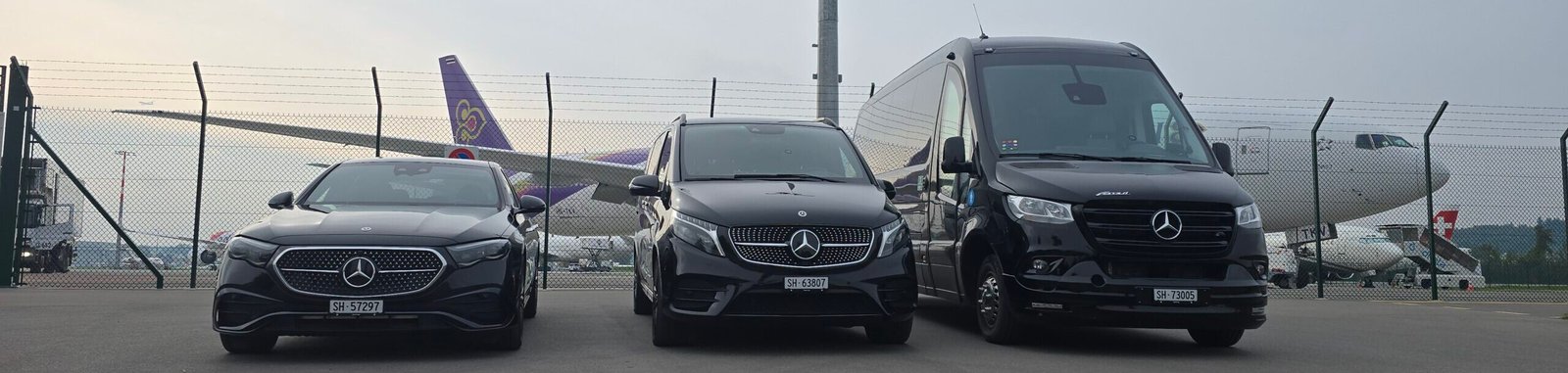 Swiss Journey Transfer vehicles driving between Swiss cities, resorts and airports