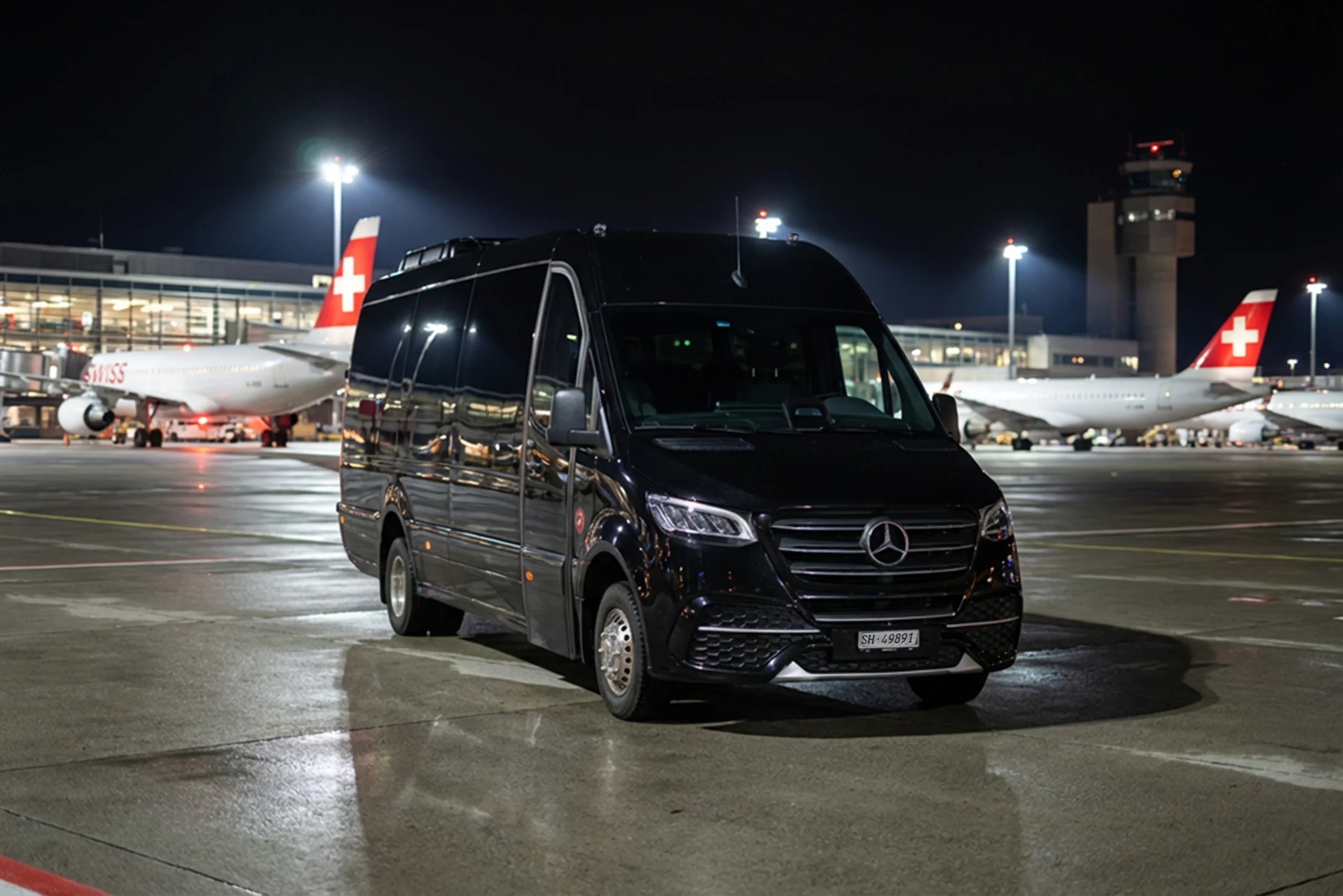 Premium van with large luggage space from Swiss Journey Transfer